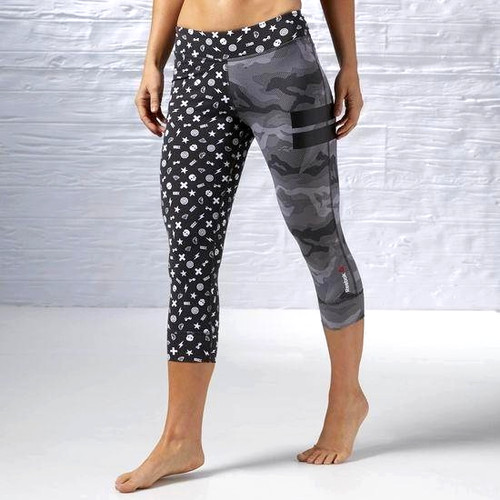 Reebok damen tight capri - reebok, 3/4